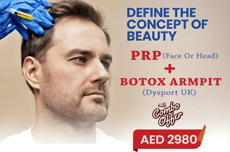 PRP Treatment (Face or Head) + Botox for Armpits (Dysport UK)